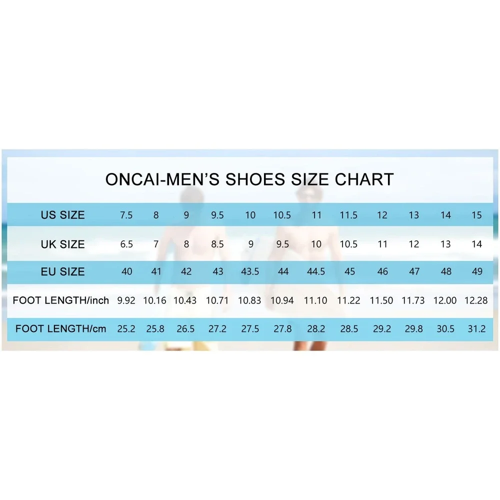 ONCAI Men's US 8 Brown Slide Sandals Arch Support Open Toe Adjustable Straps